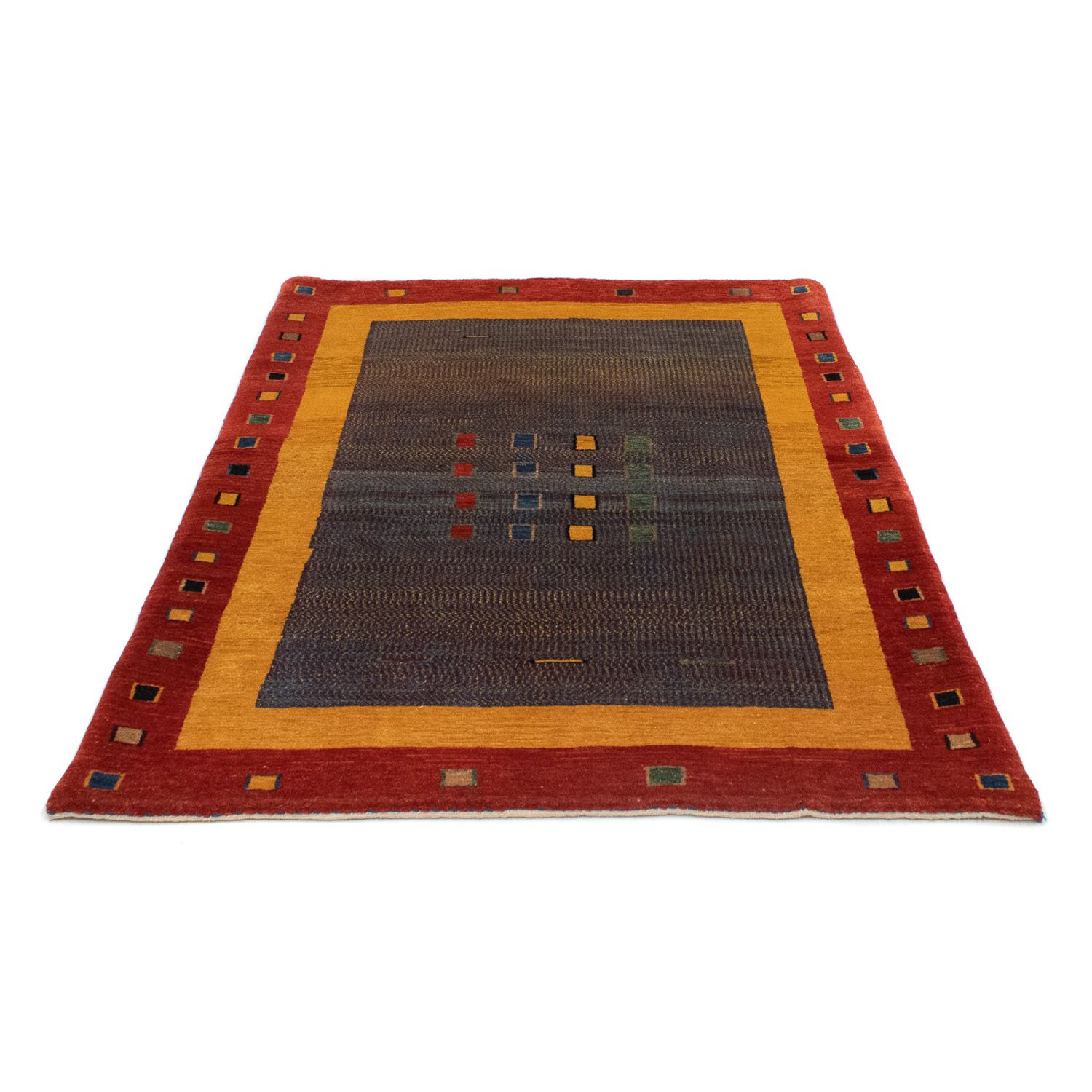 Tapis Gabbeh - Loribaft Persan - 158 x 112 cm - rouge