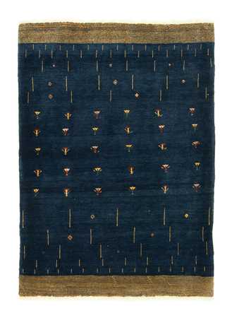 Tapis Gabbeh - Loribaft Persan - 160 x 116 cm - bleu foncé