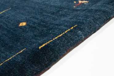 Tappeto Gabbeh - Loribaft Persero - 160 x 116 cm - blu scuro