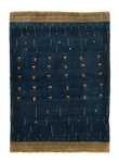 Tapete Gabbeh - Loribaft Persa - 160 x 116 cm - azul escuro