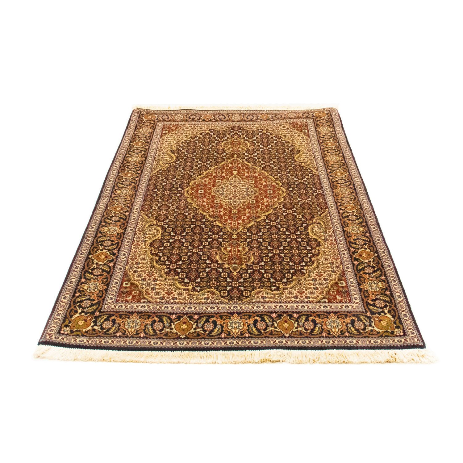 Tapis persan - Tabriz - 152 x 100 cm - rouge foncé