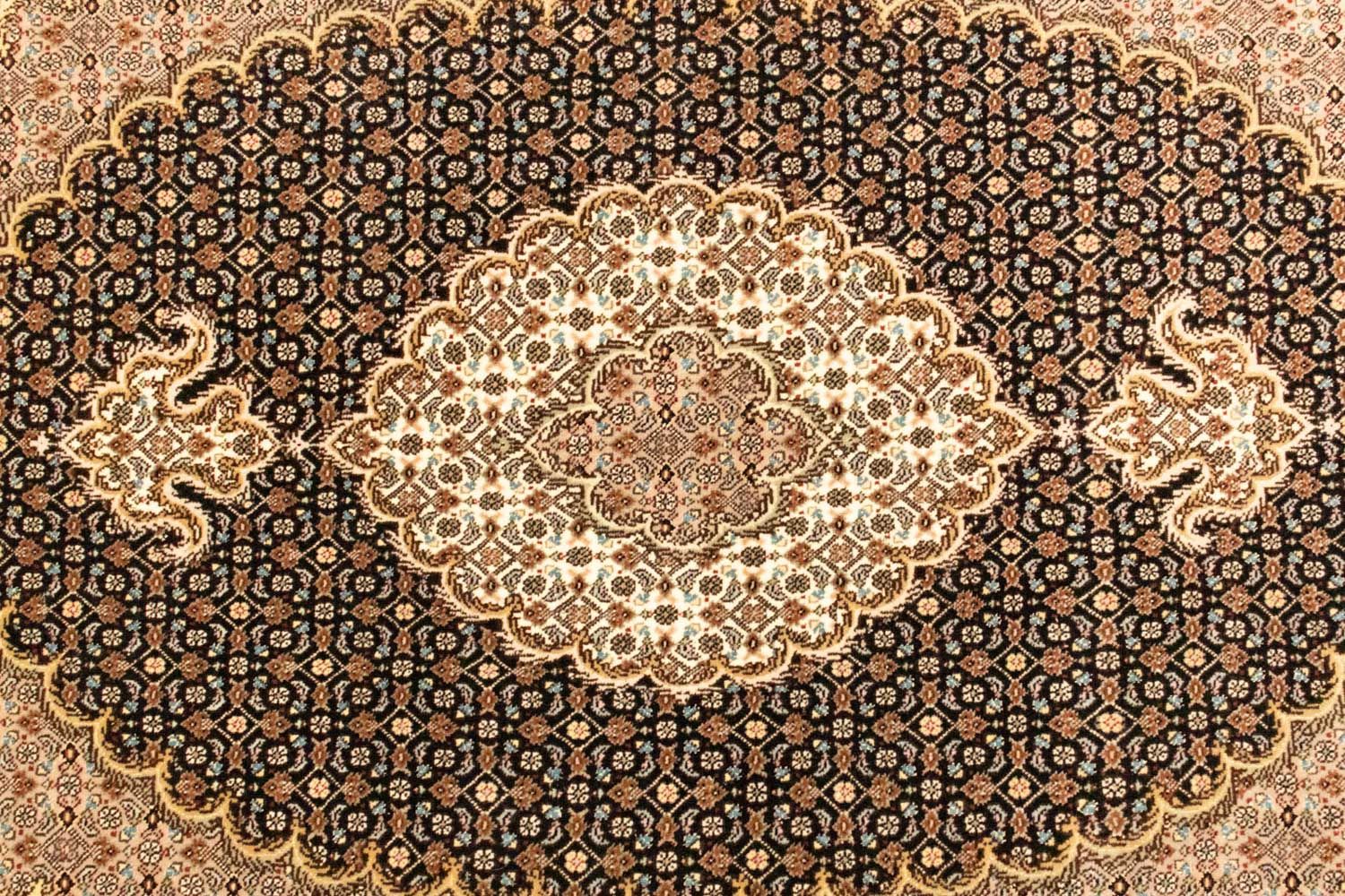 Dywan perski - Tabriz - 145 x 104 cm - czarny