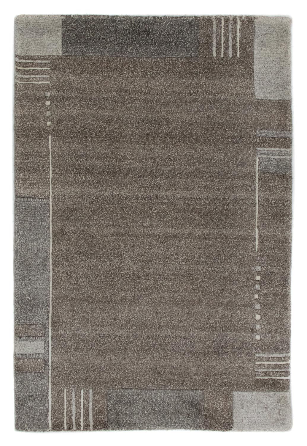 Tapis Népalais - 90 x 60 cm - gris