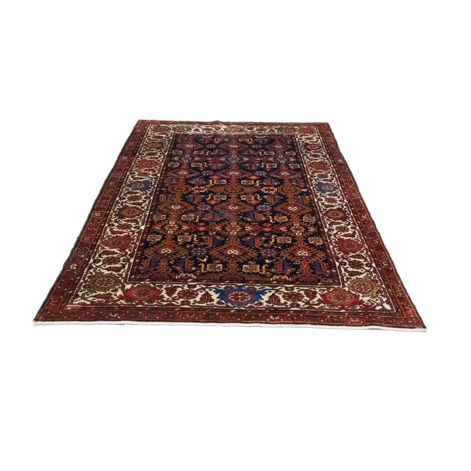 Tapis persan - Nomadic - 194 x 126 cm - bleu foncé