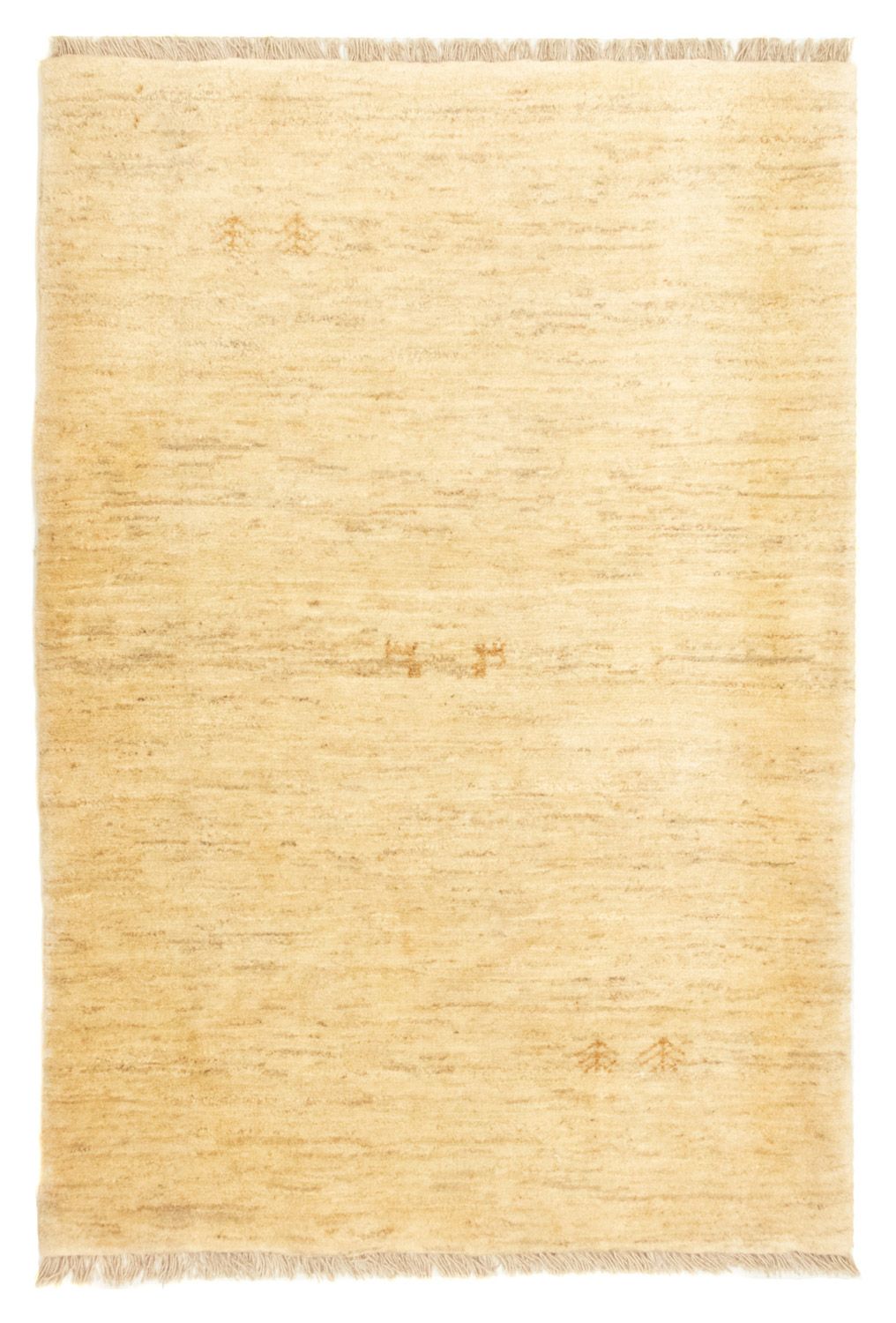 Gabbeh-teppe - persisk - 134 x 86 cm - beige