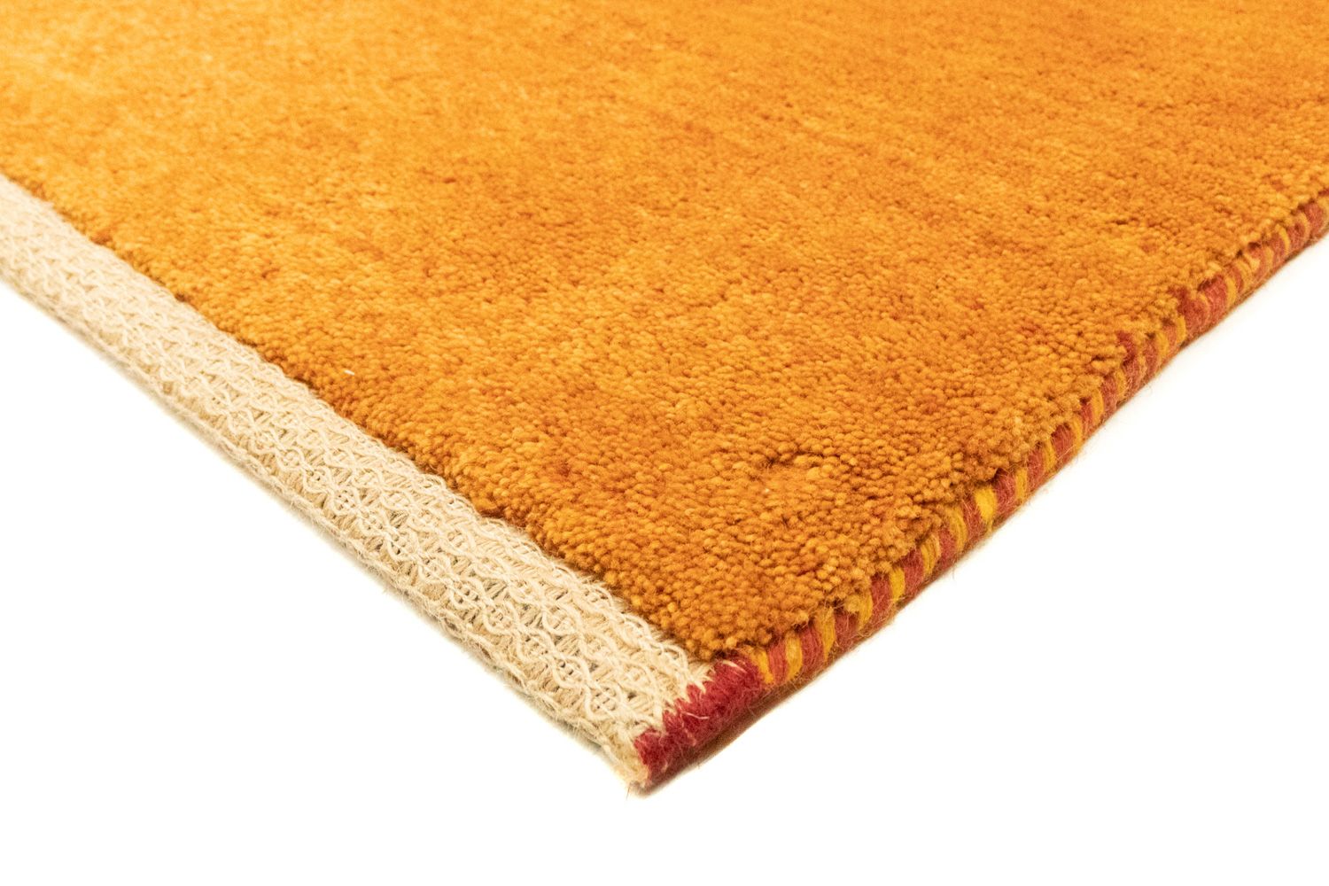 Tapis Gabbeh - Persan carré  - 94 x 80 cm - or