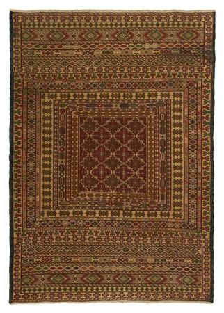 Kelim Carpet - orientalisk matta - 138 x 94 cm - flerfärgad