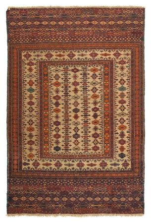 Alfombra Kelim - Oriental - 140 x 89 cm - multicolor