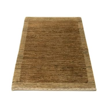 Tapis Gabbeh - Indus - 92 x 59 cm - marron clair