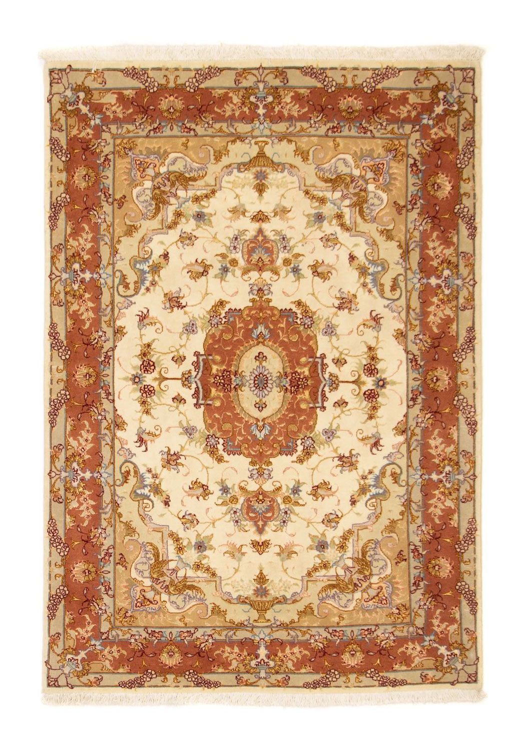 Persisk matta - Tabriz - Royal - 150 x 100 cm - beige