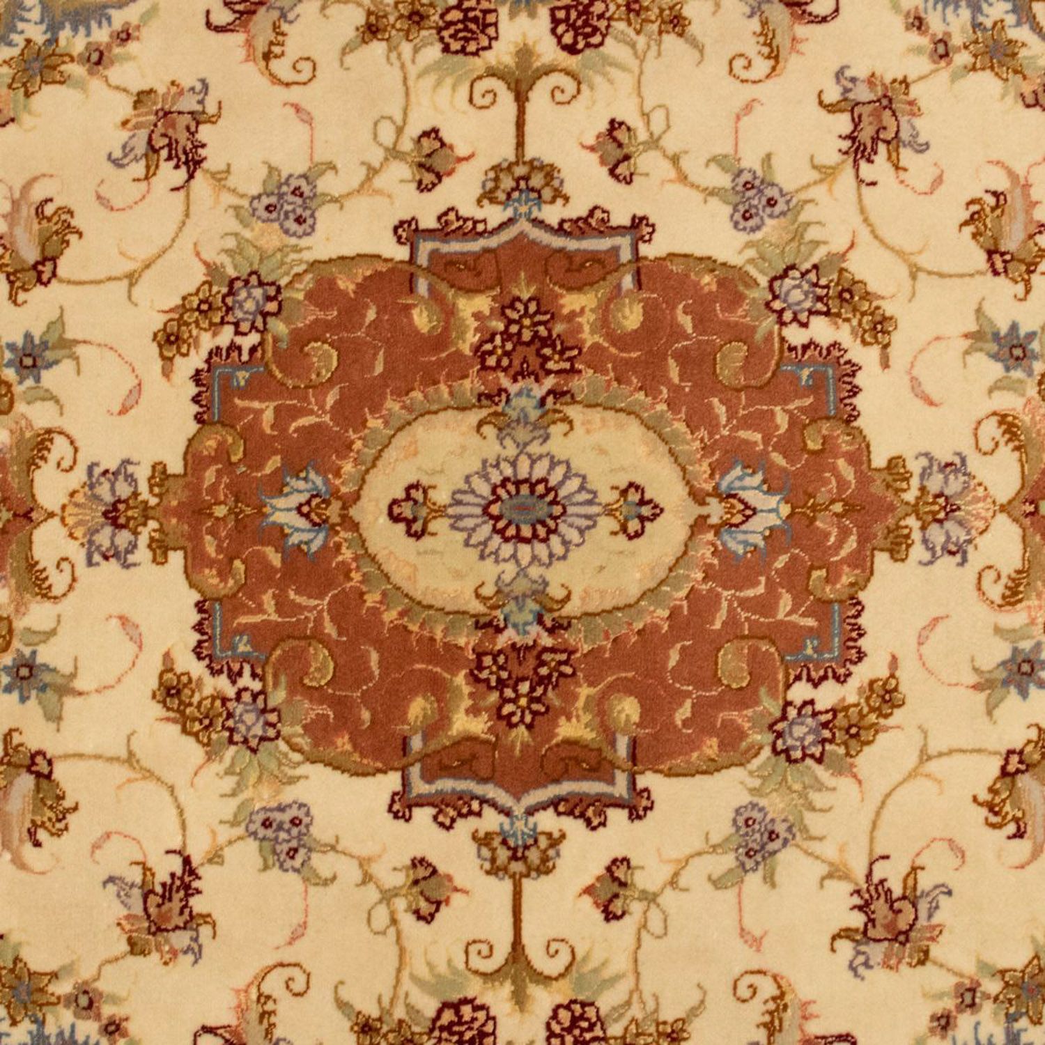 Perzisch tapijt - Tabriz - Royal - 150 x 100 cm - beige