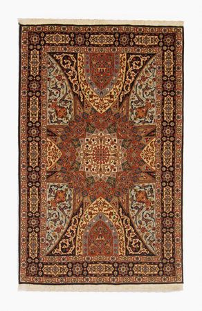 Alfombra Persa - Tabriz - Real - 154 x 98 cm - multicolor