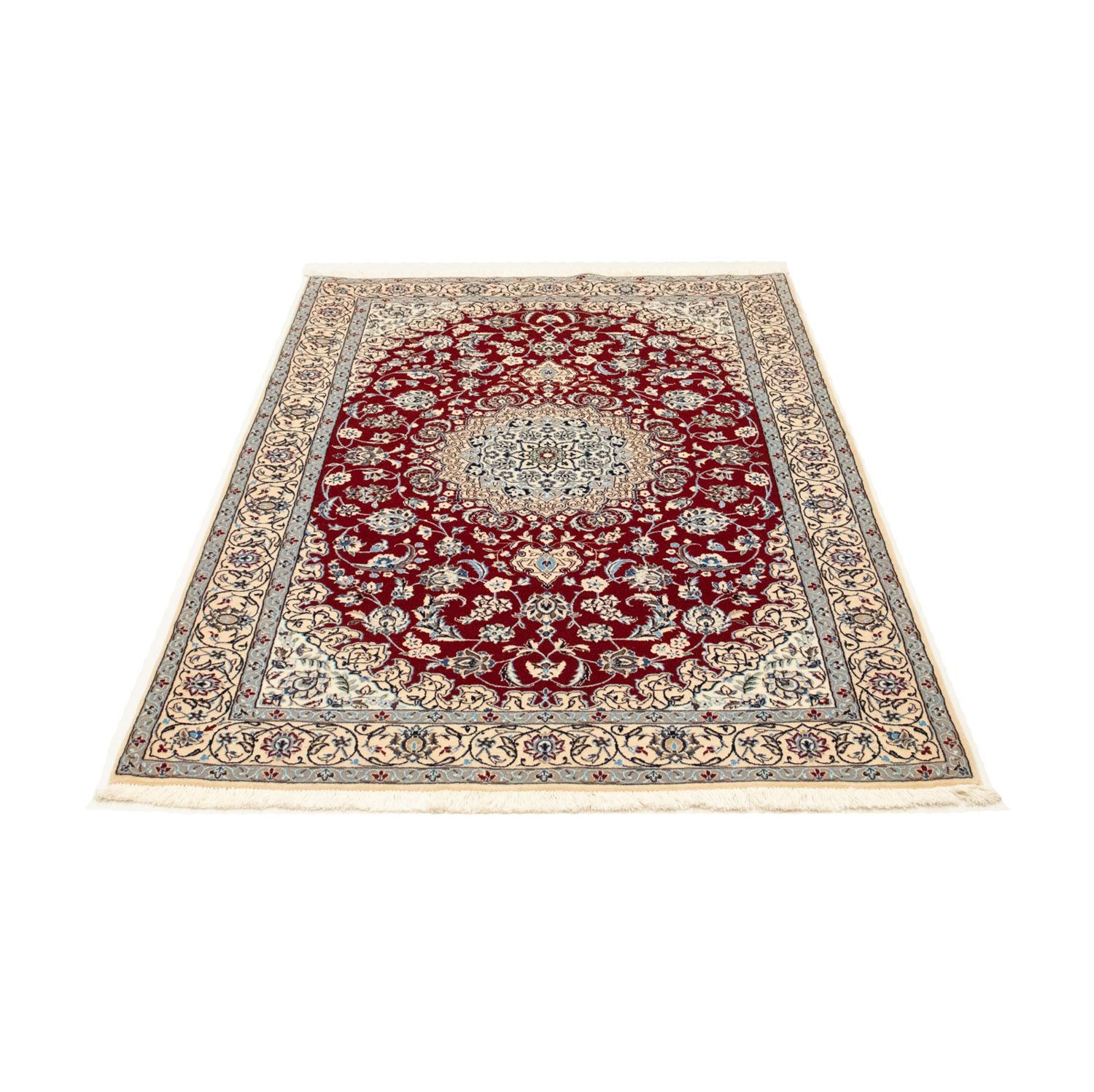 Tapis persan - Nain - Premium - 159 x 106 cm - rouge