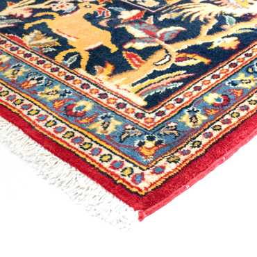 Tapis persan - Ghom - 217 x 134 cm - bleu foncé