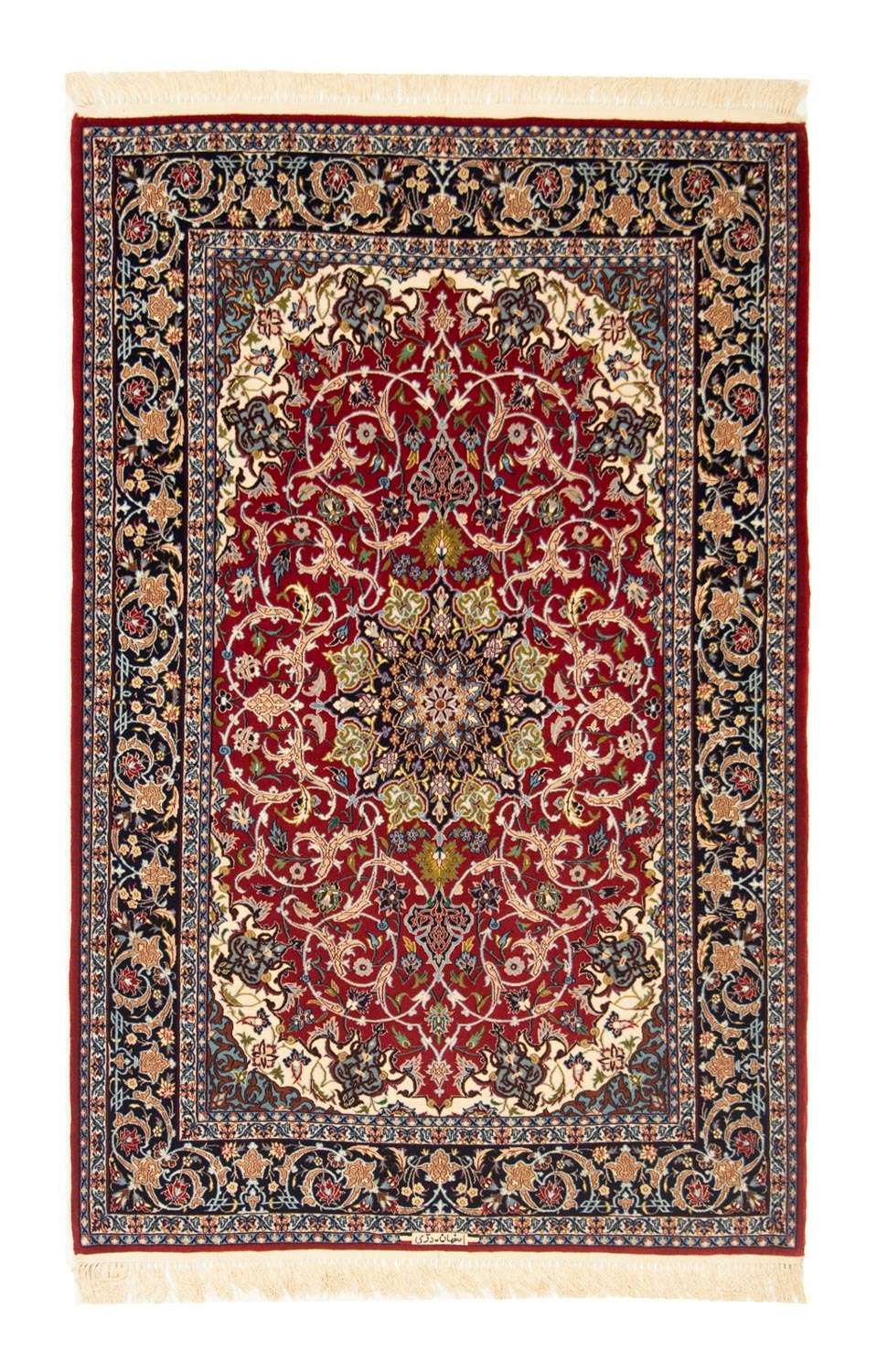 Dywan perski - Isfahan - Premium - 169 x 112 cm - czerwony