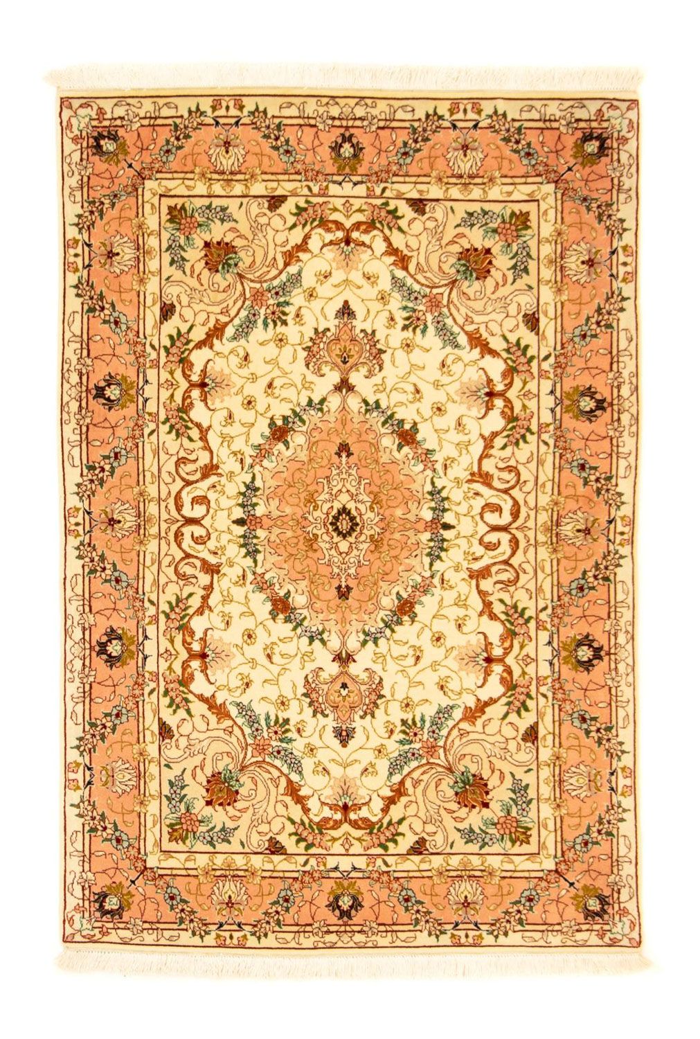 Alfombra Persa - Tabriz - Real - 148 x 98 cm - beige