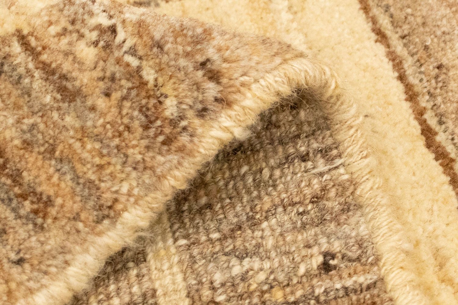 Gabbeh-tæppe - Persisk - 137 x 72 cm - beige