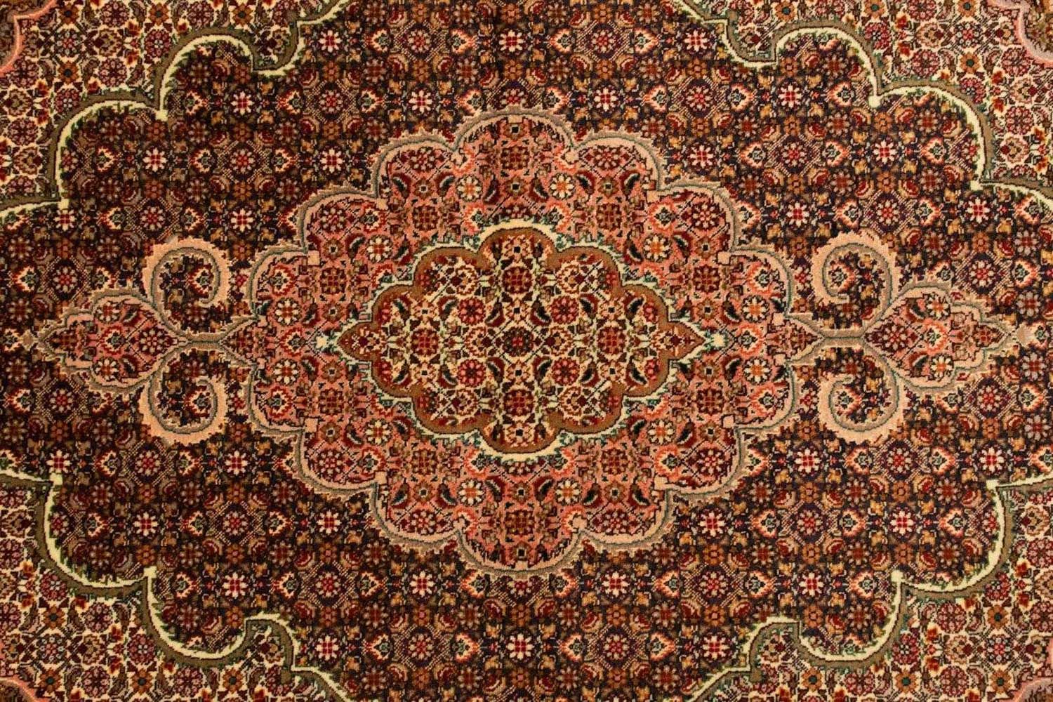 Dywan perski - Tabriz - Królewski - 148 x 103 cm - ciemnoniebieski