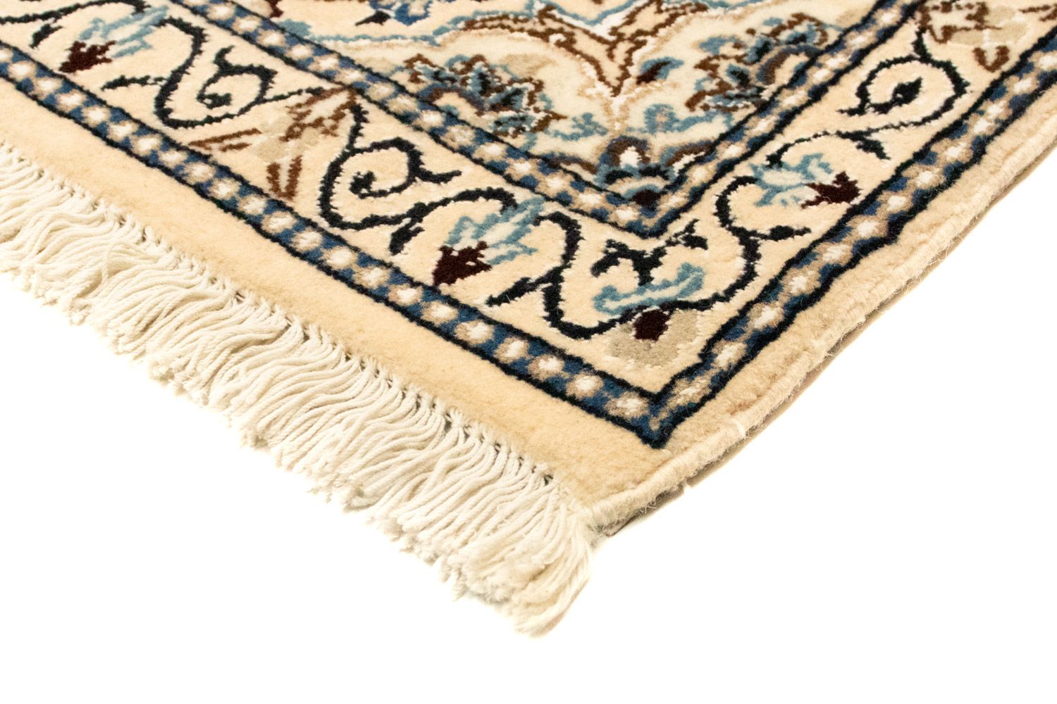 Tapis persan - Nain - Royal - 133 x 83 cm - bleu foncé