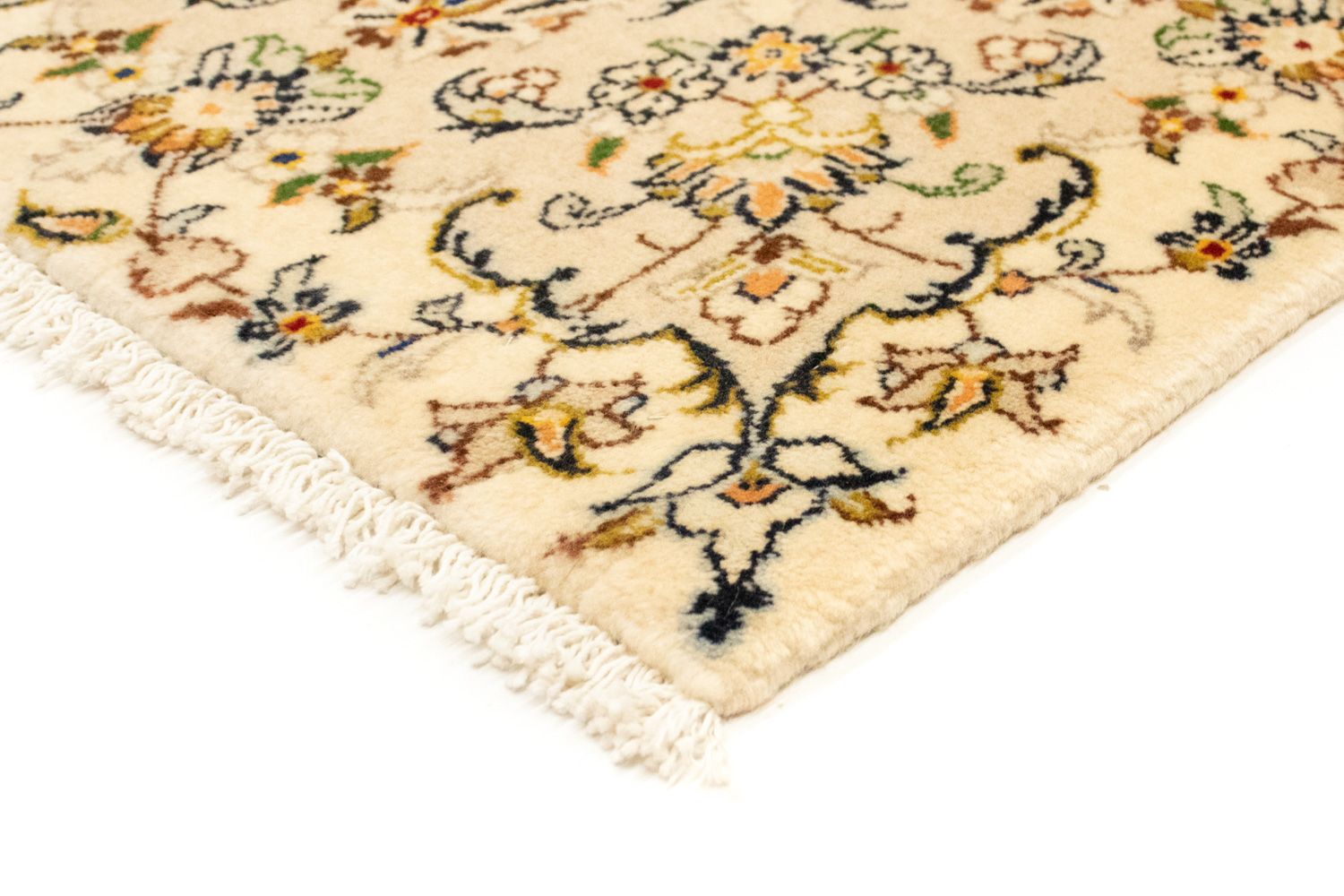 Persisk tæppe - Keshan - 220 x 142 cm - beige