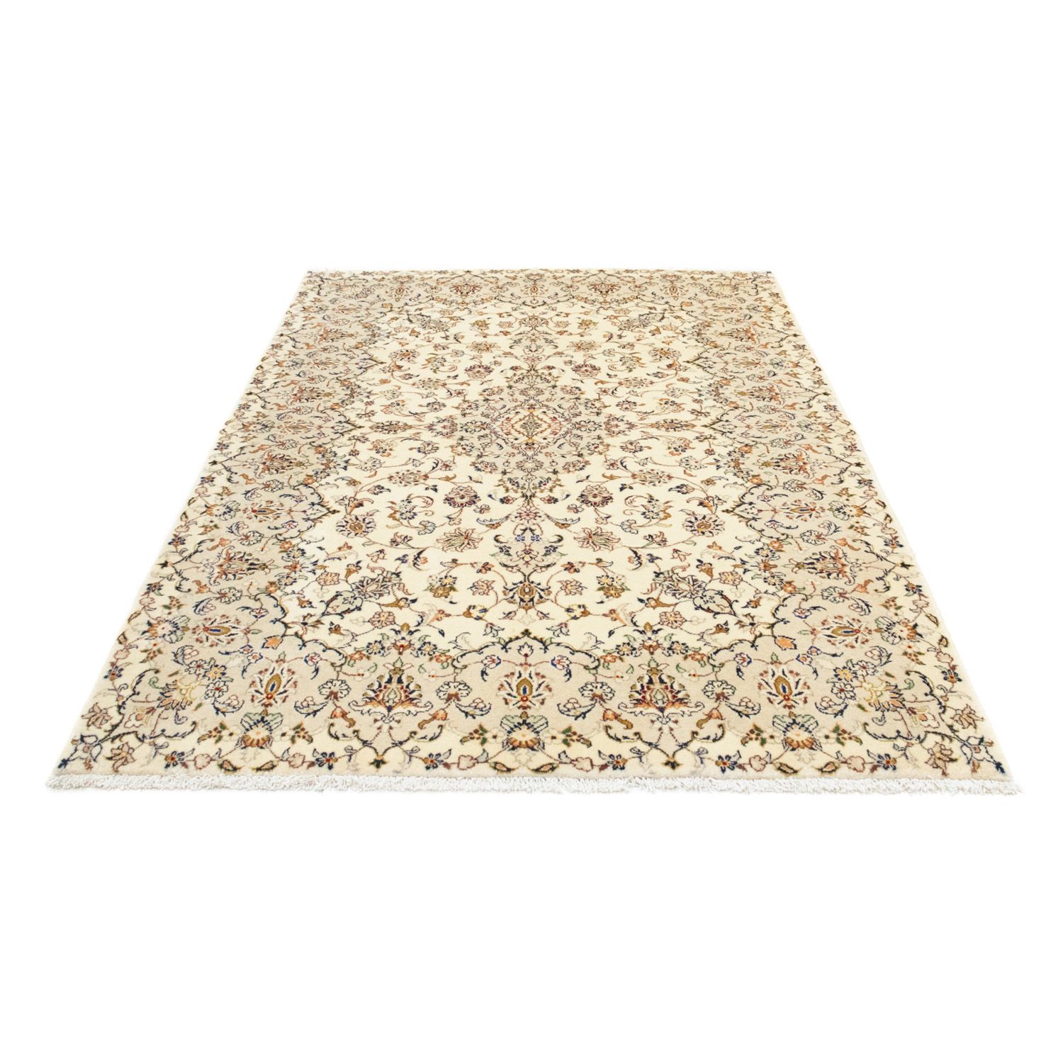 Persisk tæppe - Keshan - 220 x 142 cm - beige