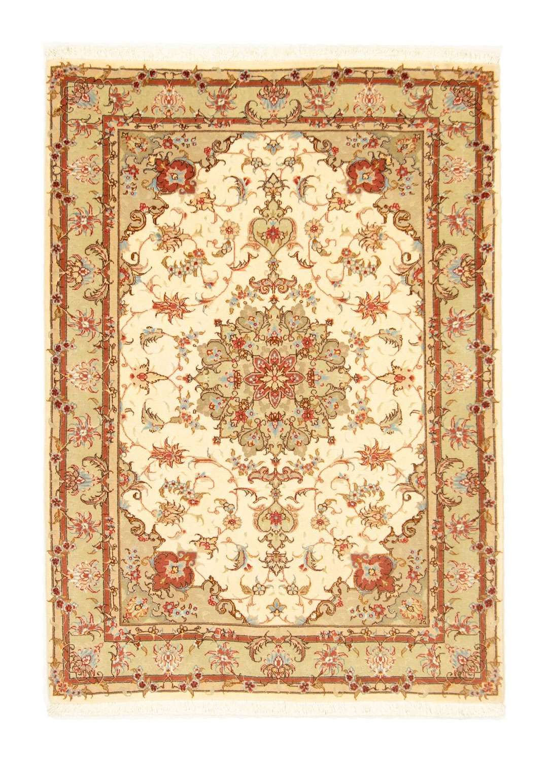Persisk tæppe - Tabriz - Royal - 143 x 103 cm - beige