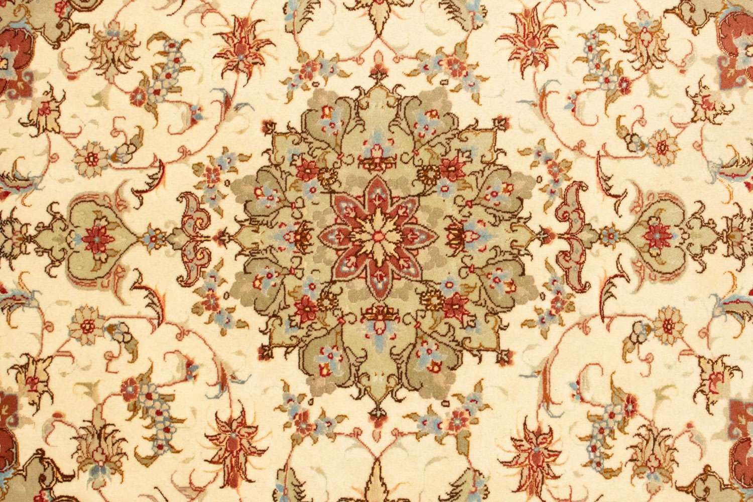 Perský koberec - Tabríz - Královský - 143 x 103 cm - béžová