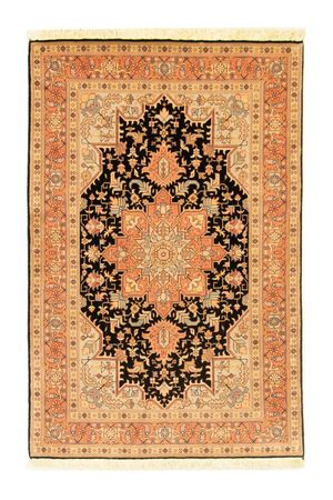 Alfombra Persa - Tabriz - Real - 153 x 100 cm - azul oscuro