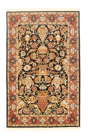 Tapis persan - Ghom - 152 x 99 cm - bleu foncé