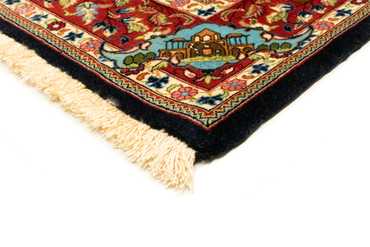 Tapis persan - Ghom - 156 x 102 cm - noir