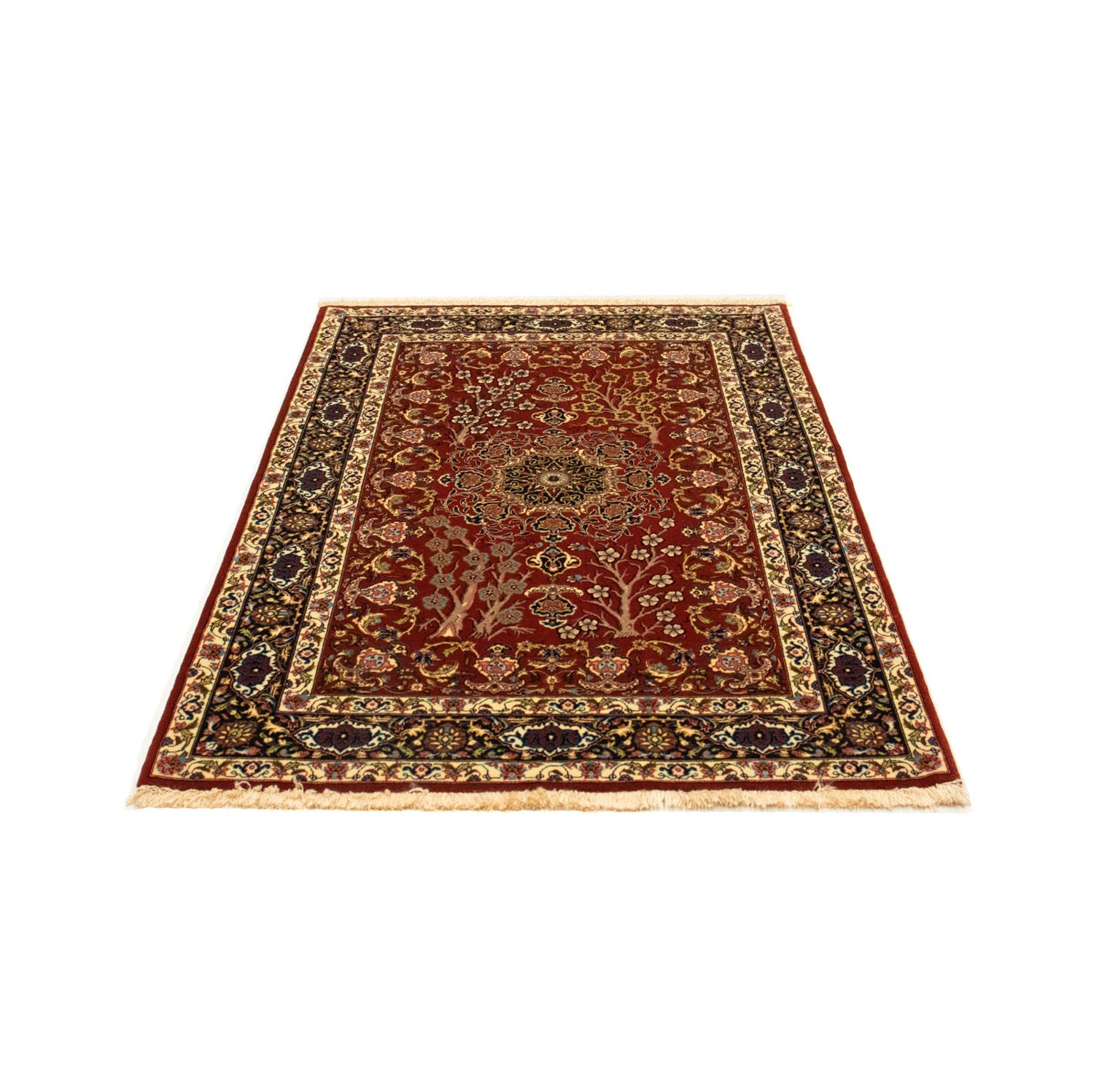 Tapis persan - Ghom - 148 x 102 cm - rouge