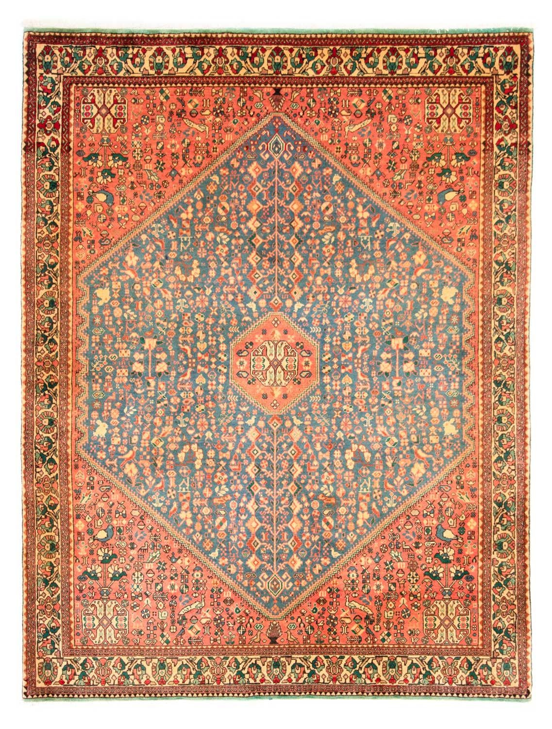 Alfombra persa - Nómada - 200 x 153 cm - rojo claro