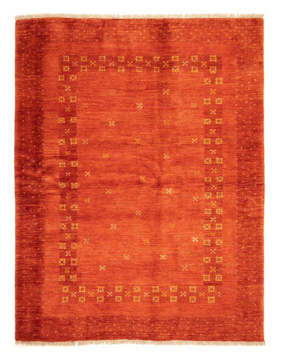 Tapis Gabbeh - Persan - 226 x 177 cm - rouge