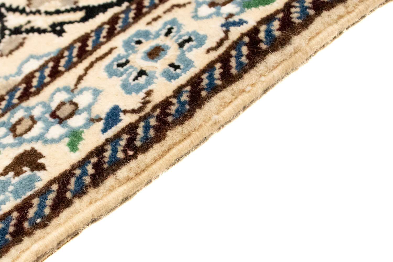 Perzisch tapijt - Nain - Koninklijk - 132 x 87 cm - beige