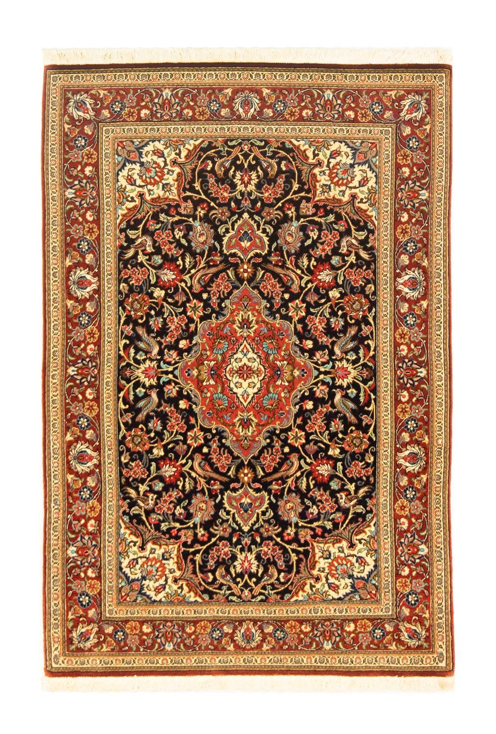 Perser Rug - Ghom - 152 x 102 cm - black