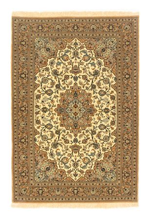 Alfombra persa - Ghom - 156 x 107 cm - beige