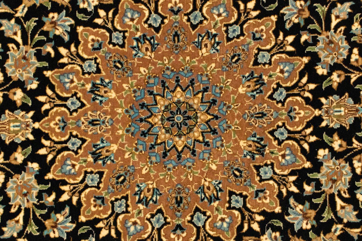 Alfombra persa - Ghom - 160 x 102 cm - negro