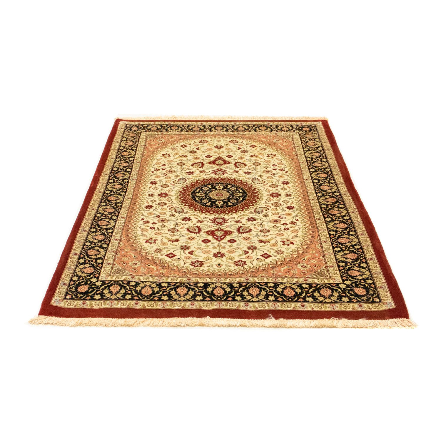 Perzisch tapijt - Ghom - 154 x 107 cm - beige