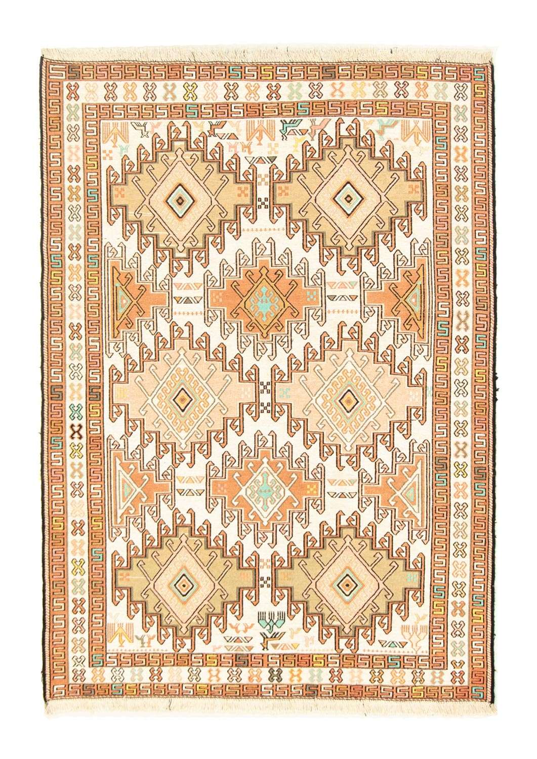 Perzisch Tapijt - Nomadisch - 149 x 102 cm - beige