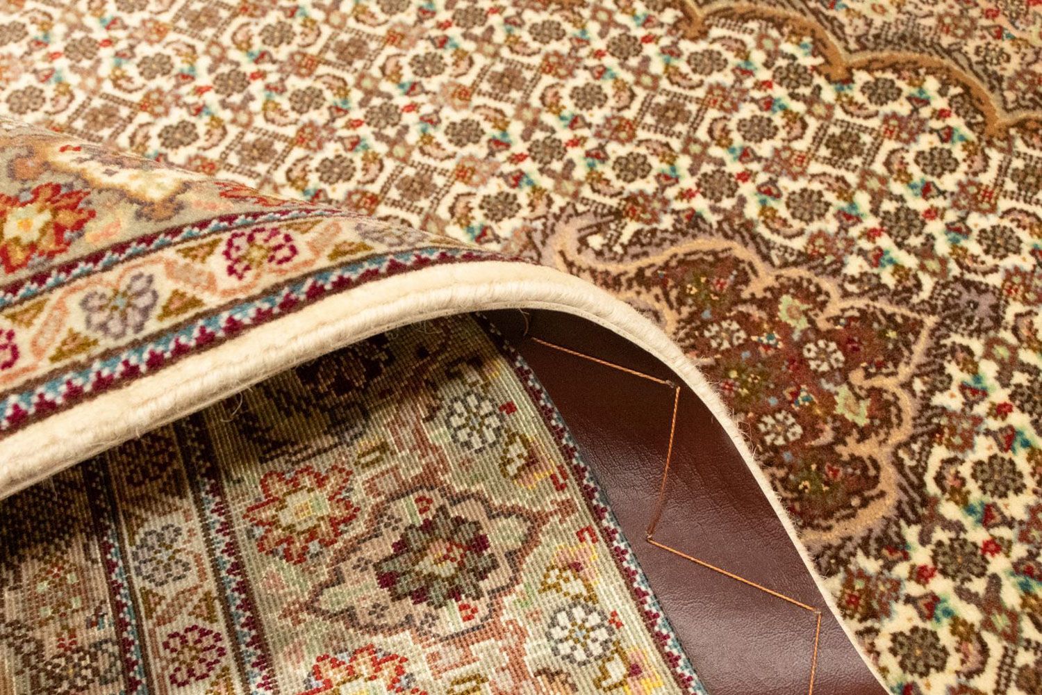 Perzisch tapijt - Tabriz - Royal - 153 x 105 cm - beige