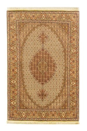 Alfombra Persa - Tabriz - Real - 153 x 105 cm - beige