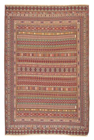 Tapis persan - Nomadic - 297 x 197 cm - multicolore