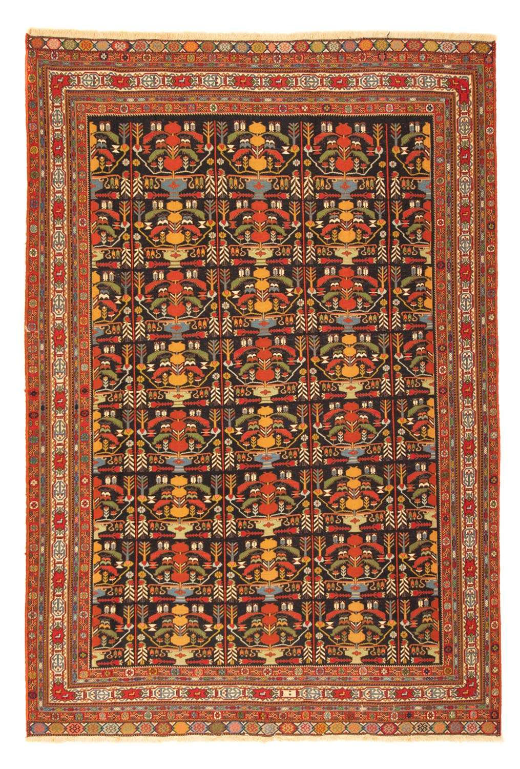 Persisk teppe - Nomadisk - 284 x 195 cm - flerfarget