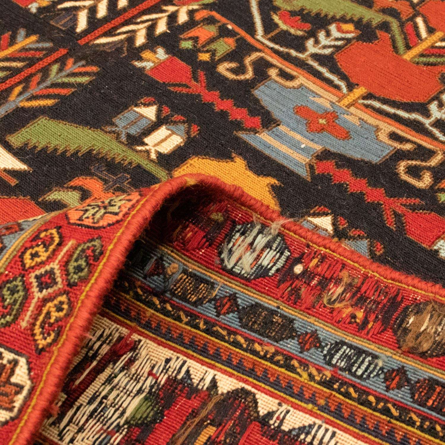 Perský koberec - Nomádský - 284 x 195 cm - vícebarevné