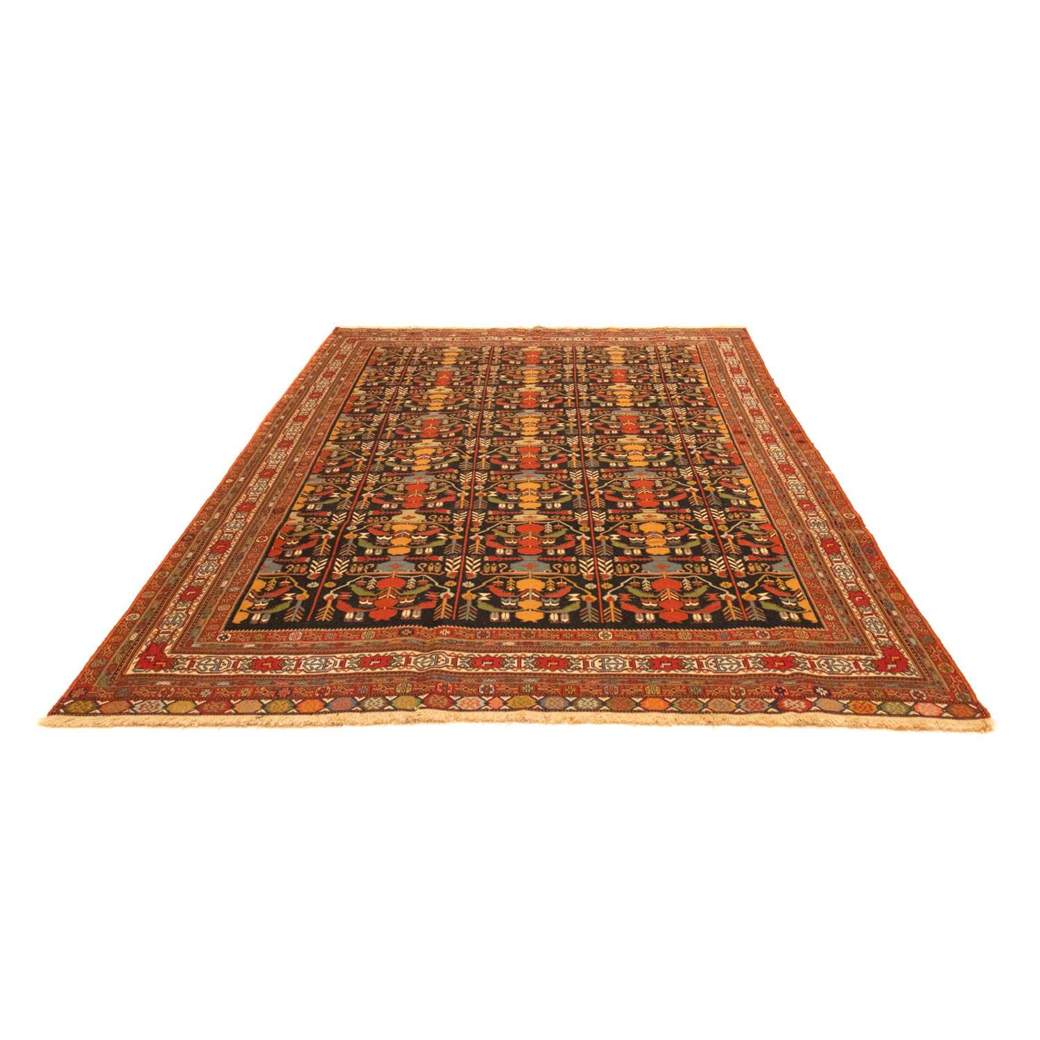 Persisk teppe - Nomadisk - 284 x 195 cm - flerfarget