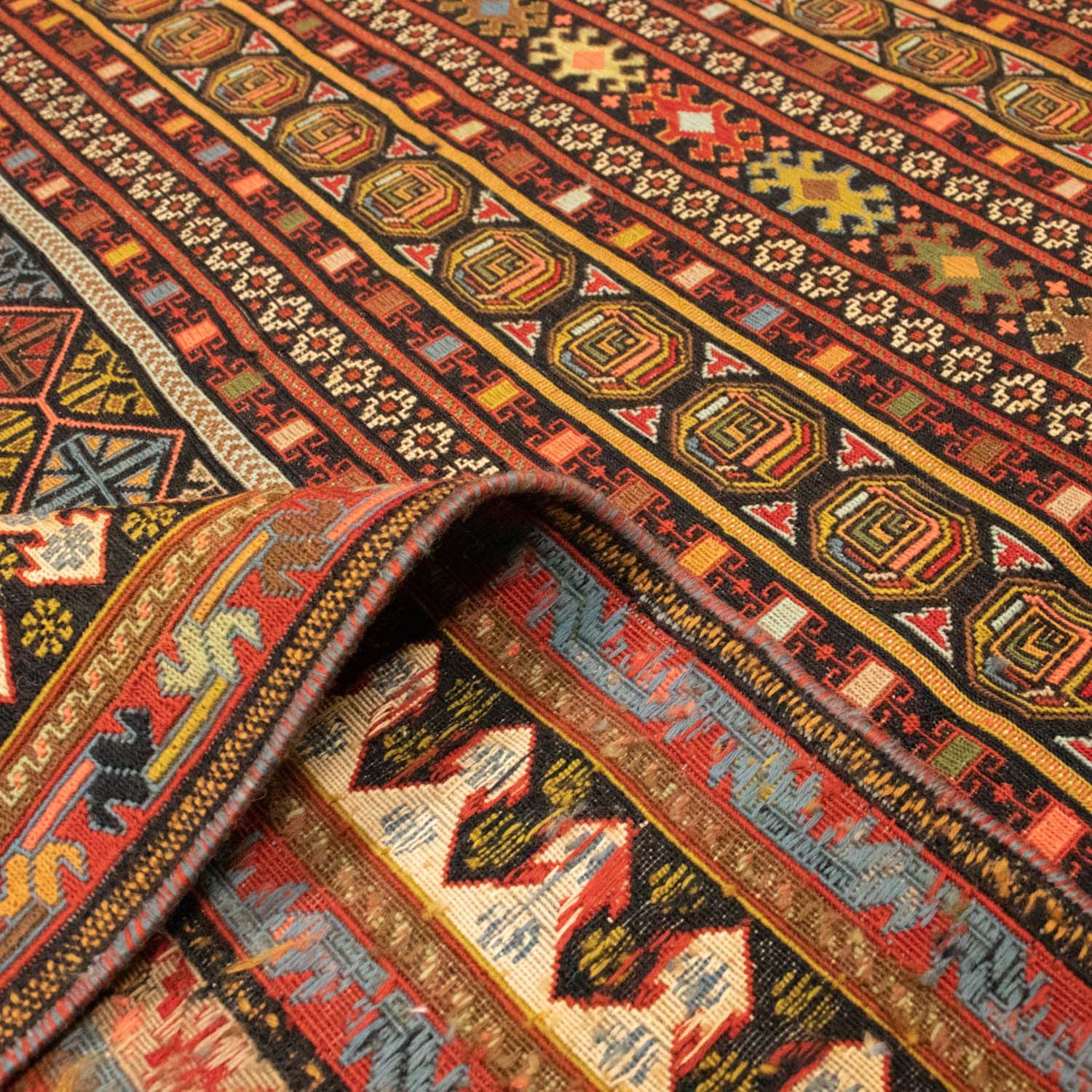 Alfombra persa - Nómada - 287 x 192 cm - multicolor