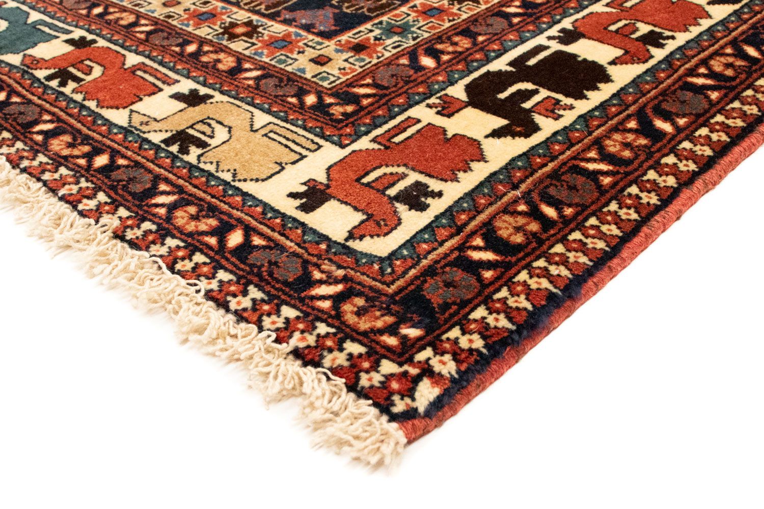 Tapis persan - Nomadic - 208 x 145 cm - multicolore