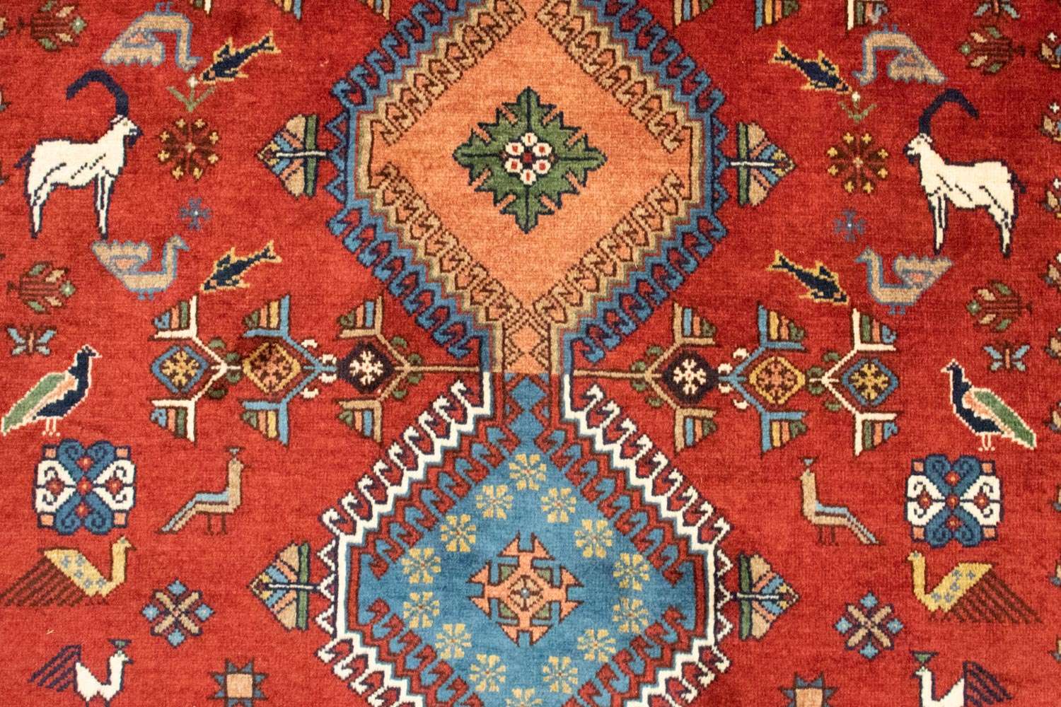 Alfombra persa - Nómada - 223 x 140 cm - rojo