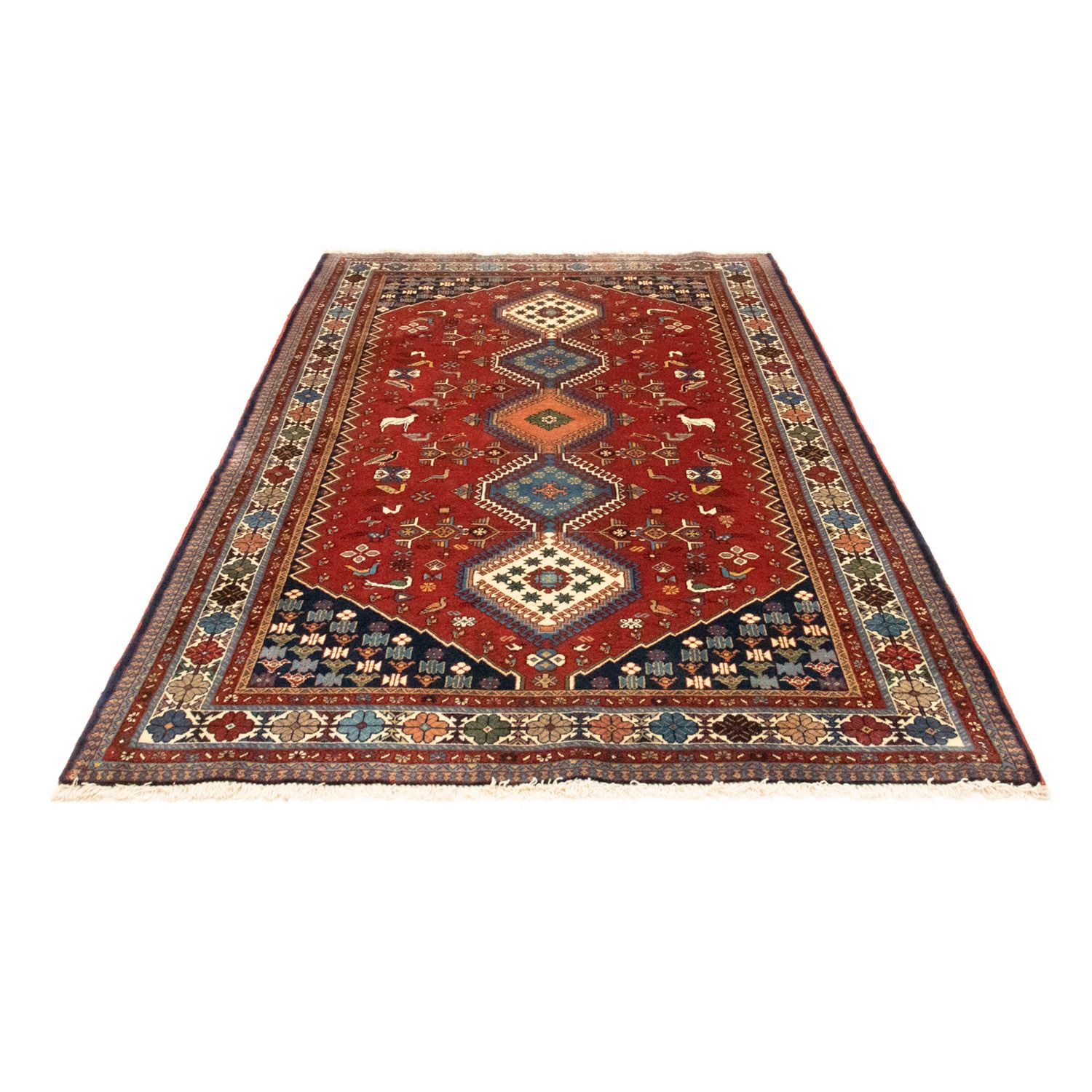 Perser Rug - Nomadic - 223 x 140 cm - red