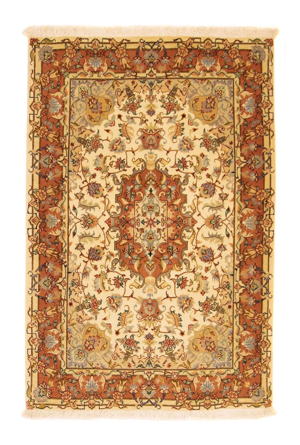 Persisk tæppe - Tabriz - Royal - 150 x 100 cm - beige